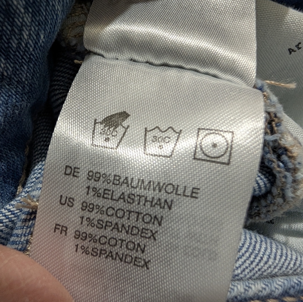 Articles of Society Wide Leg Jeans Size 26 High Rise Light Wash Denim Streetwear - Picture 4 of 8